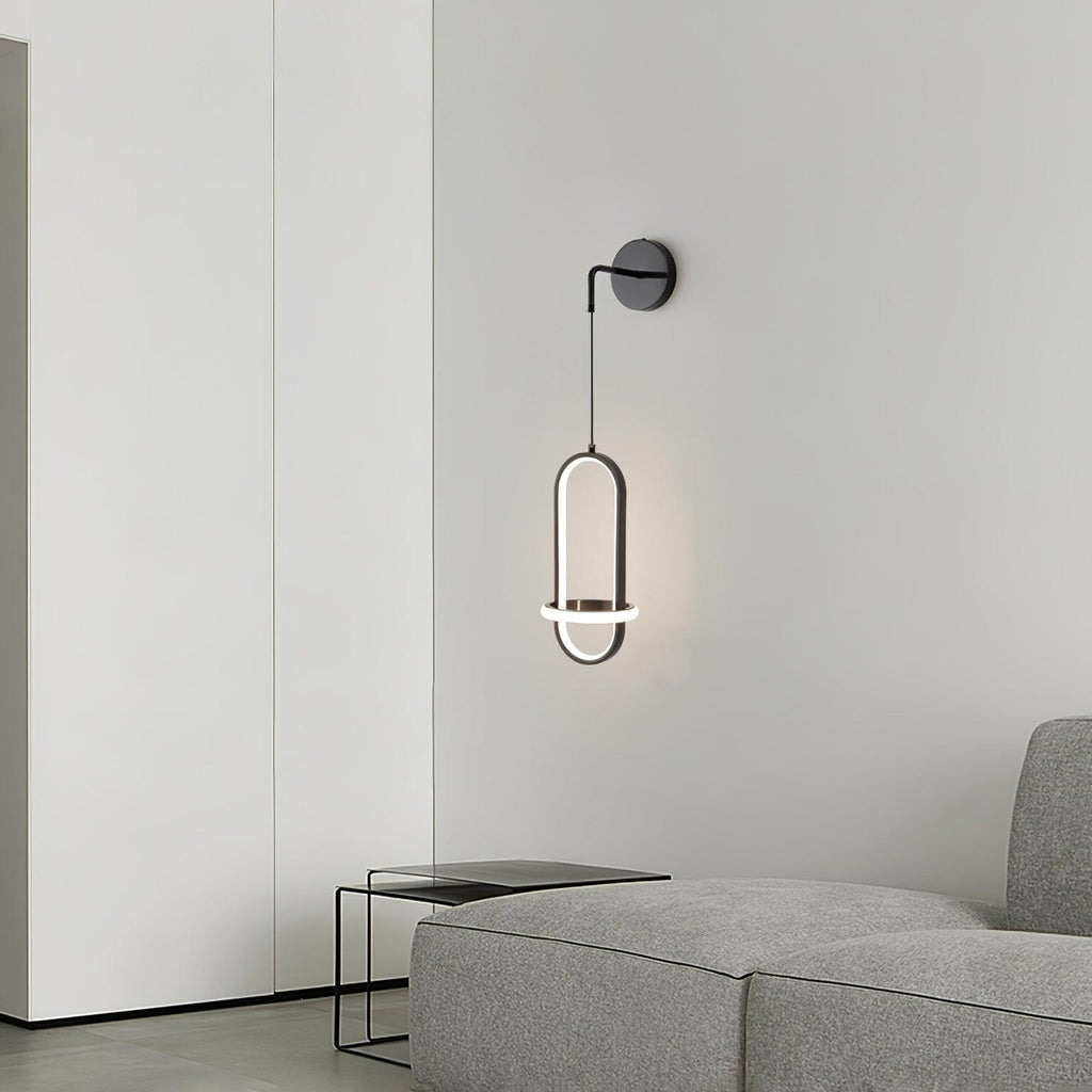 Iverelle Brass Oval Wall Lamp