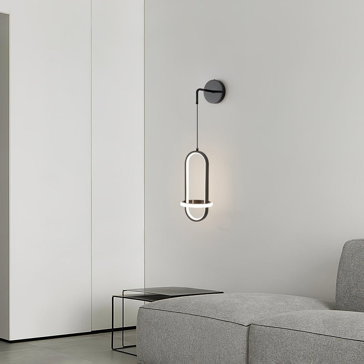 Iverelle Brass Oval Wall Lamp