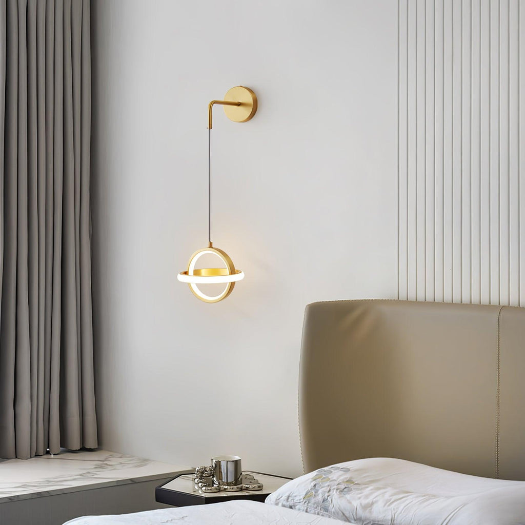 Iverelle Brass Oval Wall Lamp