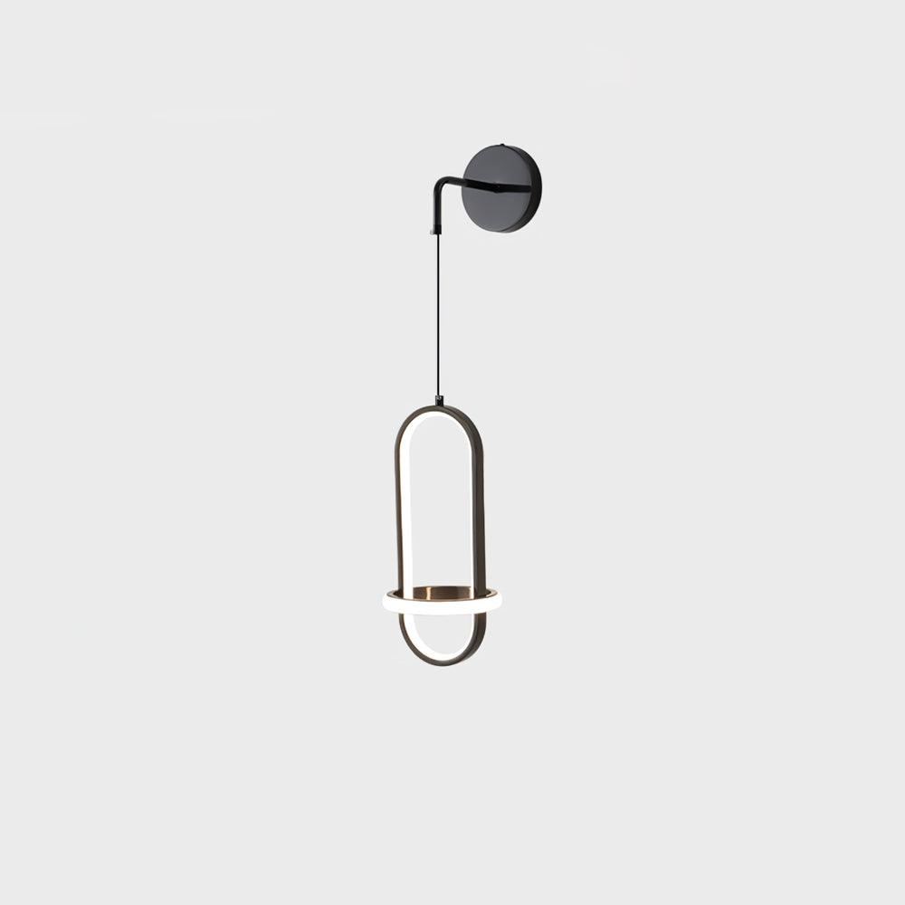 Iverelle Brass Oval Wall Lamp#Size_13.8″#Finish_Black