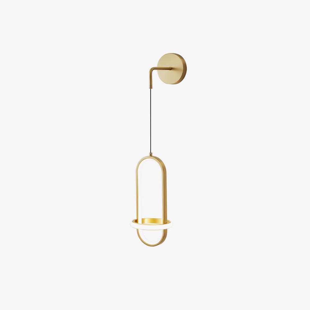 Iverelle Brass Oval Wall Lamp