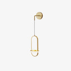 Iverelle Brass Oval Wall Lamp