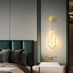 Iverelle Brass Oval Wall Lamp