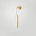 Delsoria Brass Oval LED Wall Lamp#Finish_Brass#Kelvin range_Three-Color Changing Light