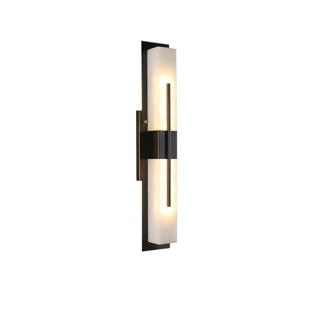 Dravelle Modern Metal Outdoor Wall Lamp#Finish_Black & White