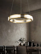 Isolune Alabaster Linear Chandelier