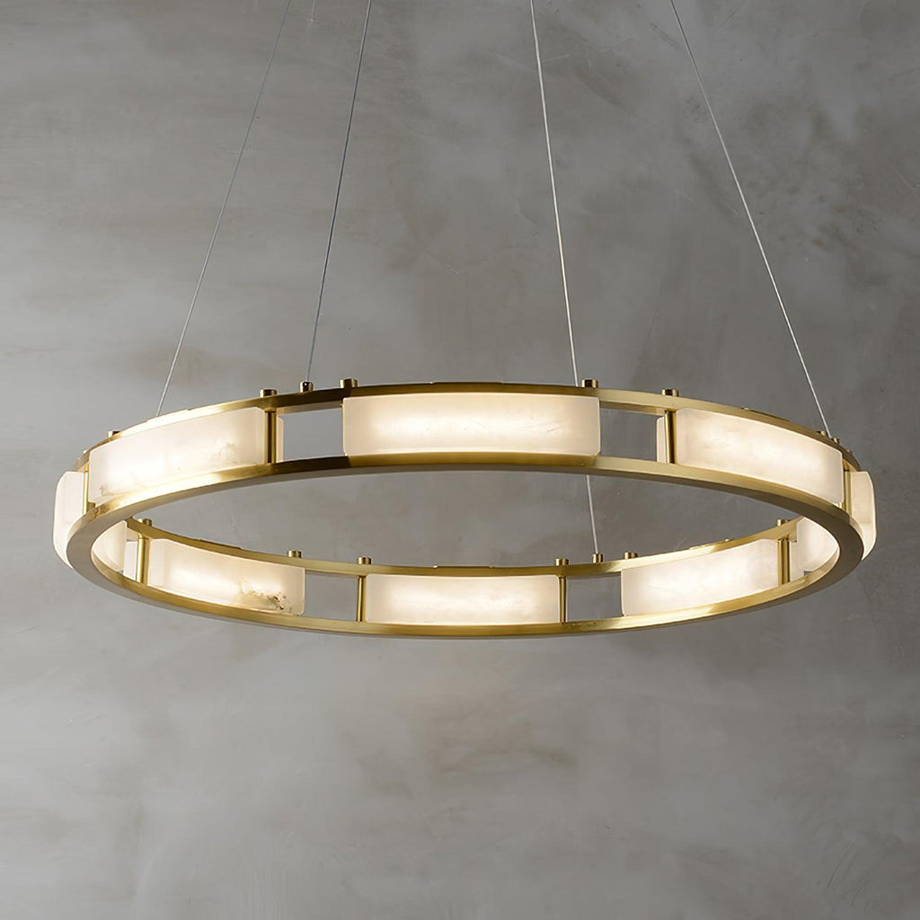 Isolune Alabaster Linear Chandelier