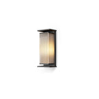 Bravienne Metal Rectangular Solar Outdoor Wall Lamp