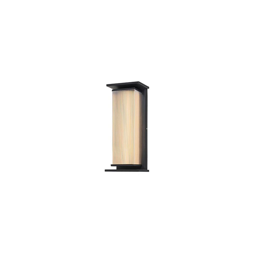 Bravienne Metal Rectangular Solar Outdoor Wall Lamp