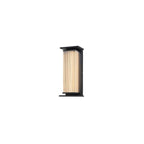 Bravienne Metal Rectangular Solar Outdoor Wall Lamp