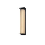 Bravienne Metal Rectangular Solar Outdoor Wall Lamp