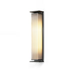 Bravienne Metal Rectangular Solar Outdoor Wall Lamp