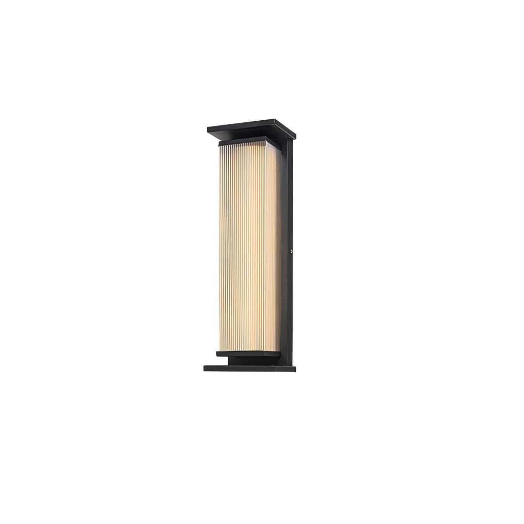 Bravienne Metal Rectangular Solar Outdoor Wall Lamp