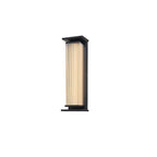 Bravienne Metal Rectangular Solar Outdoor Wall Lamp