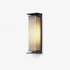 Bravienne Metal Rectangular Solar Outdoor Wall Lamp