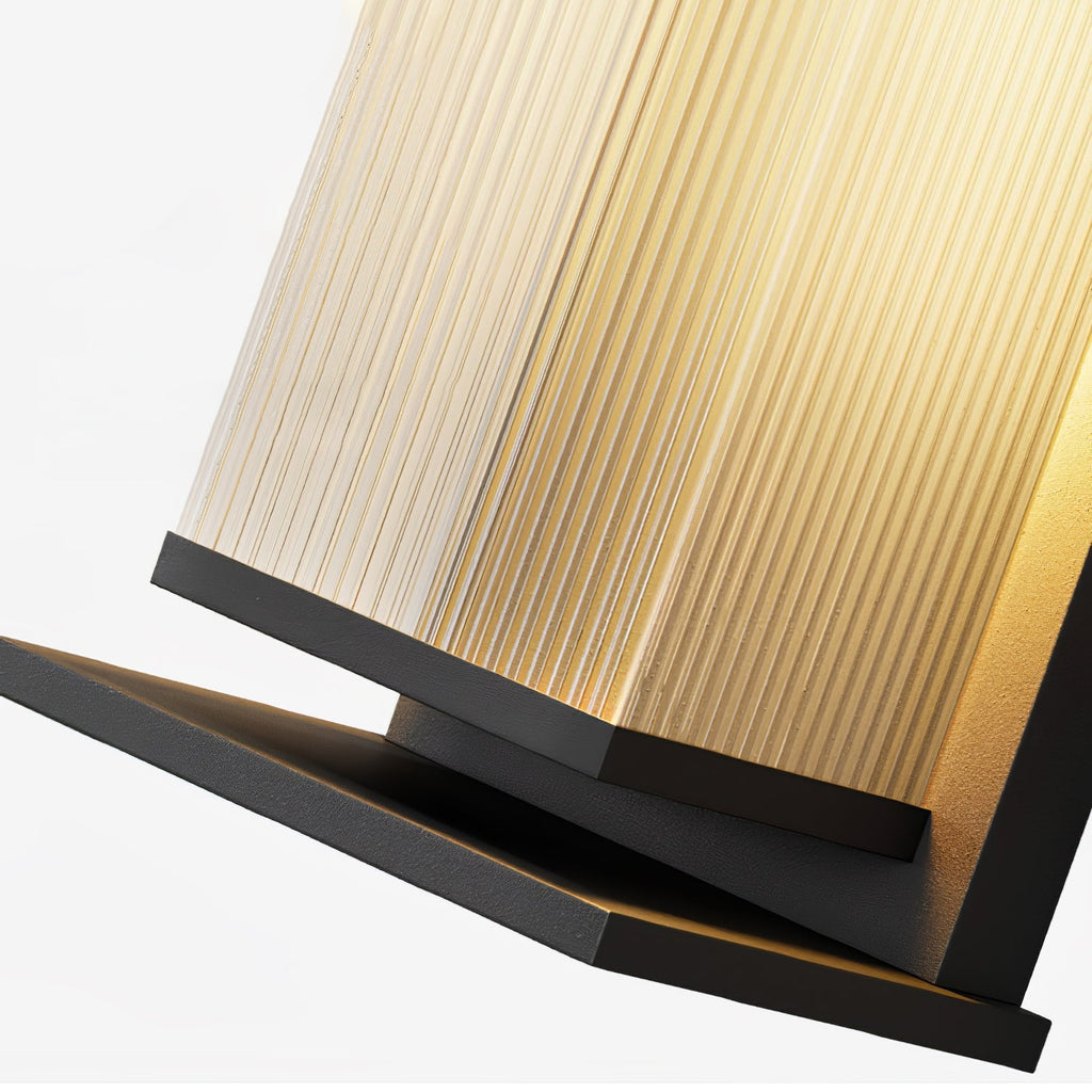 Bravienne Metal Rectangular Solar Outdoor Wall Lamp