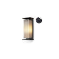 Bravienne Metal Rectangular Solar Outdoor Wall Lamp#Size_13.8″#Kelvin range_Warm Light