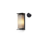 Bravienne Metal Rectangular Solar Outdoor Wall Lamp#Size_13.8″#Kelvin range_Warm Light