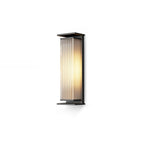 Bravienne Metal Rectangular Solar Outdoor Wall Lamp