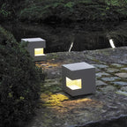 Asterelle Metal Cube Outdoor Post Lamp