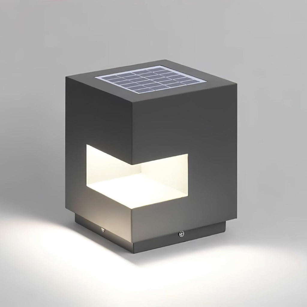 Asterelle Metal Cube Outdoor Post Lamp