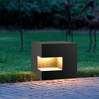 Asterelle Metal Cube Outdoor Post Lamp
