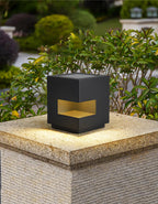Asterelle Metal Cube Outdoor Post Lamp