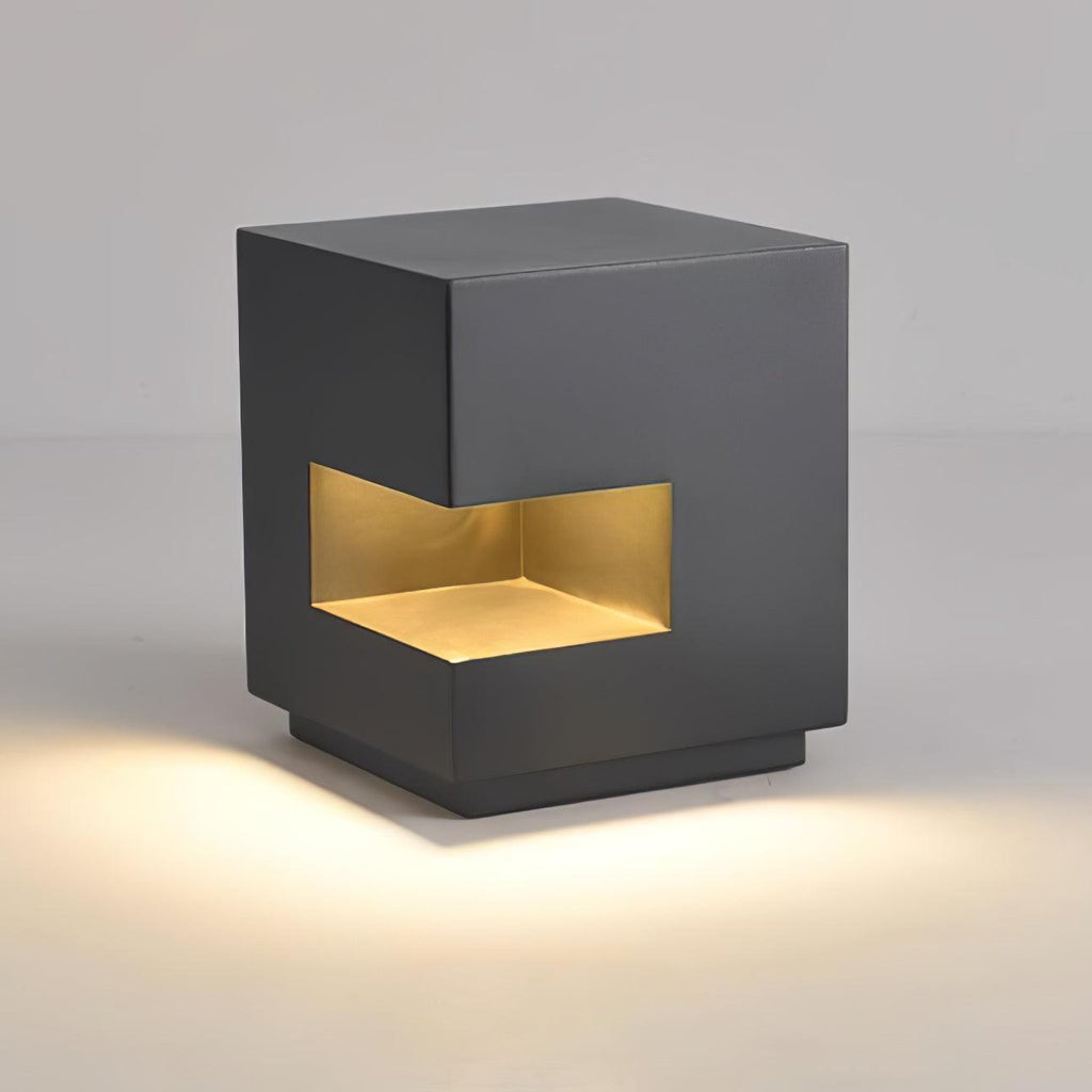 Asterelle Metal Cube Outdoor Post Lamp