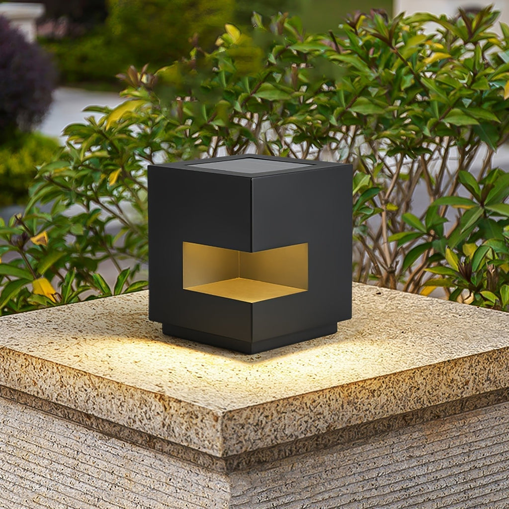 Asterelle Metal Cube Outdoor Post Lamp