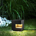 Asterelle Metal Cube Outdoor Post Lamp