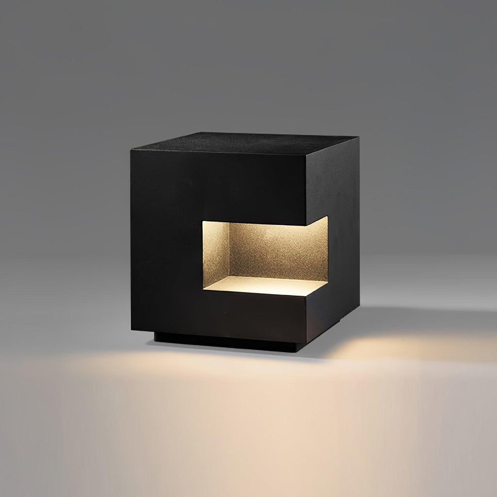 Asterelle Metal Cube Outdoor Post Lamp
