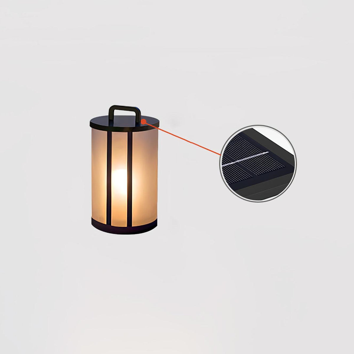 Yvelisse Acrylic Round Outdoor Post Lamp#Size_D 7.9″ x H 13″#Power source_Model B: Solar-Powered Version