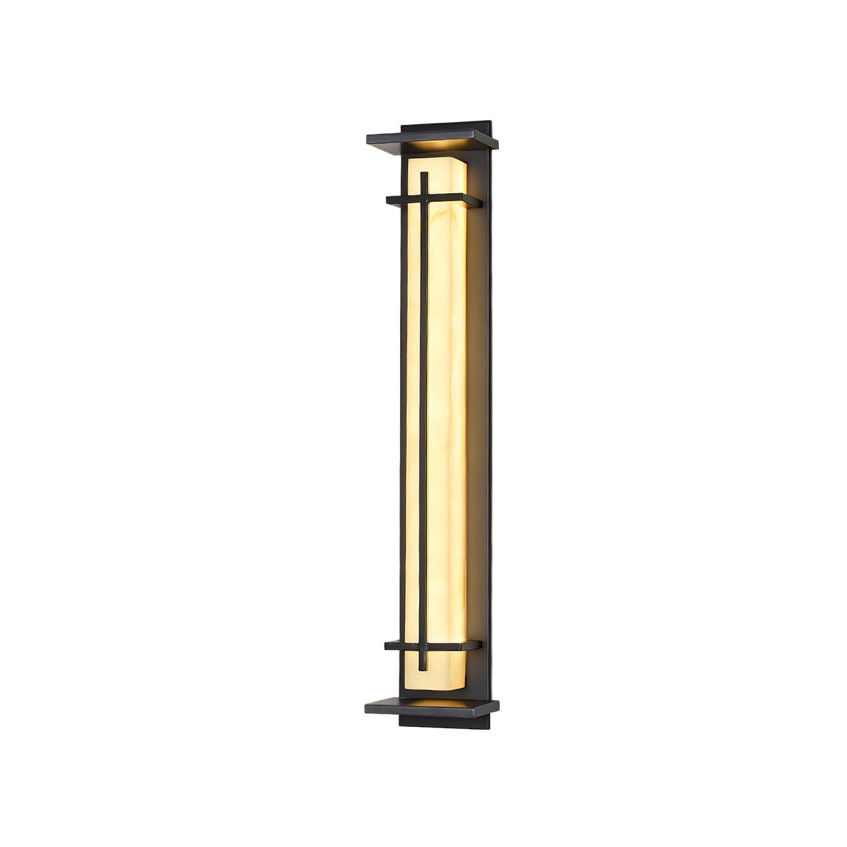 Xandelle Metal Square Outdoor Wall Lamp#Size_W 5.5″ x H 39.4″