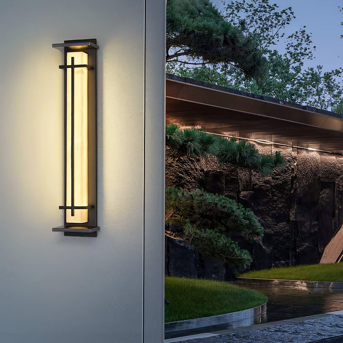 Xandelle Metal Square Outdoor Wall Lamp