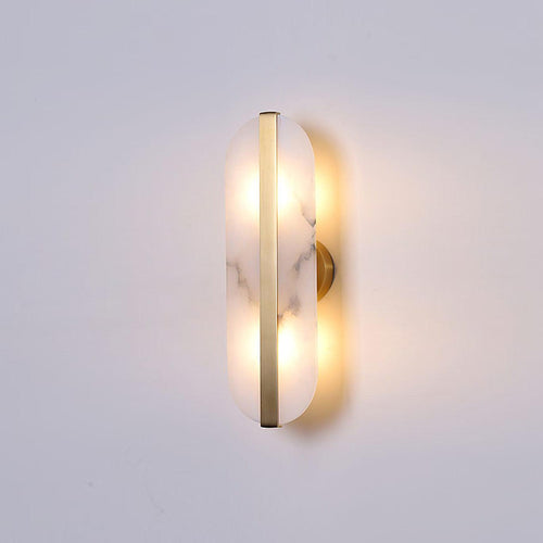 Caelisse Alabaster Oval LED Wall Lamp