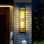 Virelle Plaster Stripe Outdoor Wall Lamp
