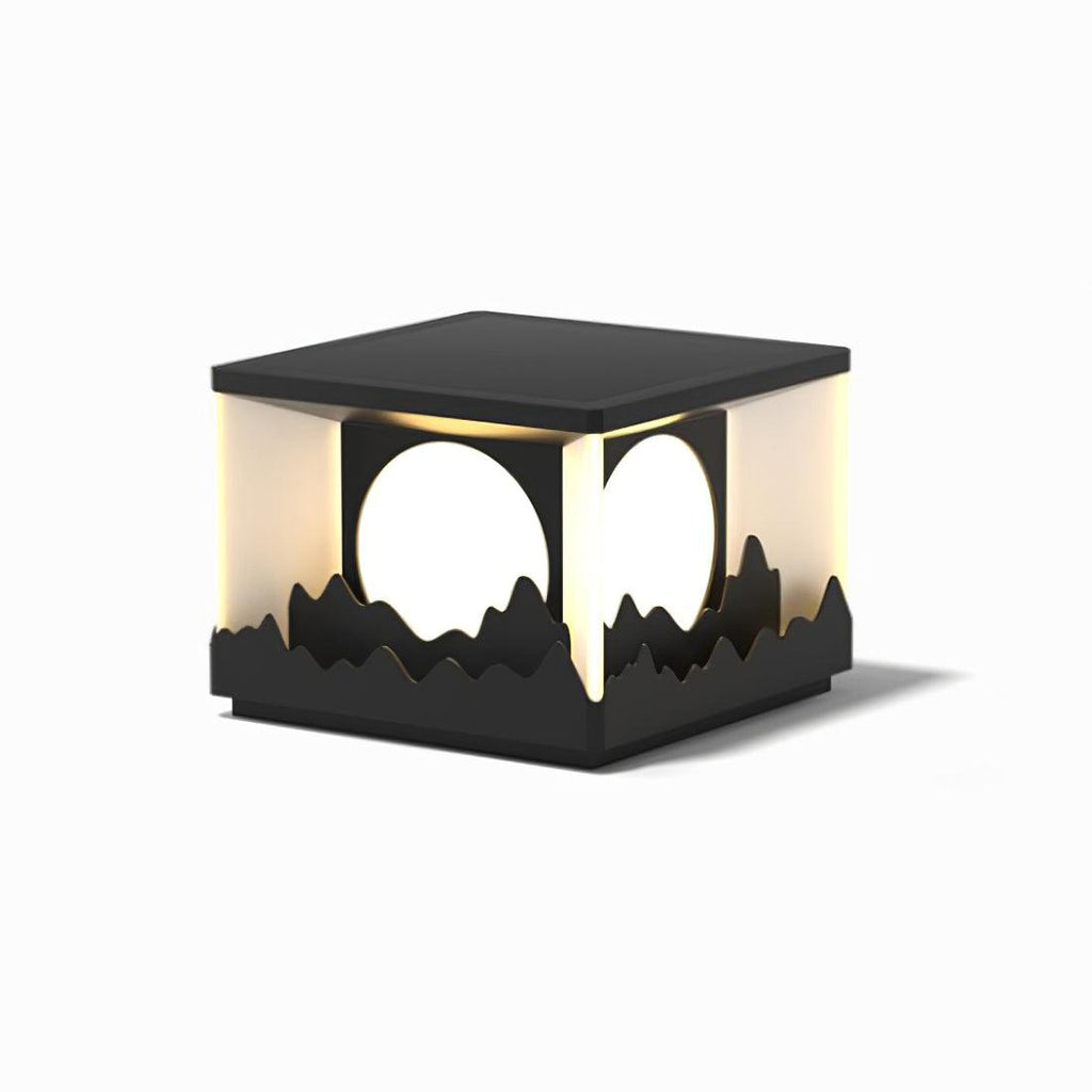 Ulmoria Metal Sunrise Outdoor Garden Light#Power source_Model A: Wired Version#Kelvin range_Warm Light