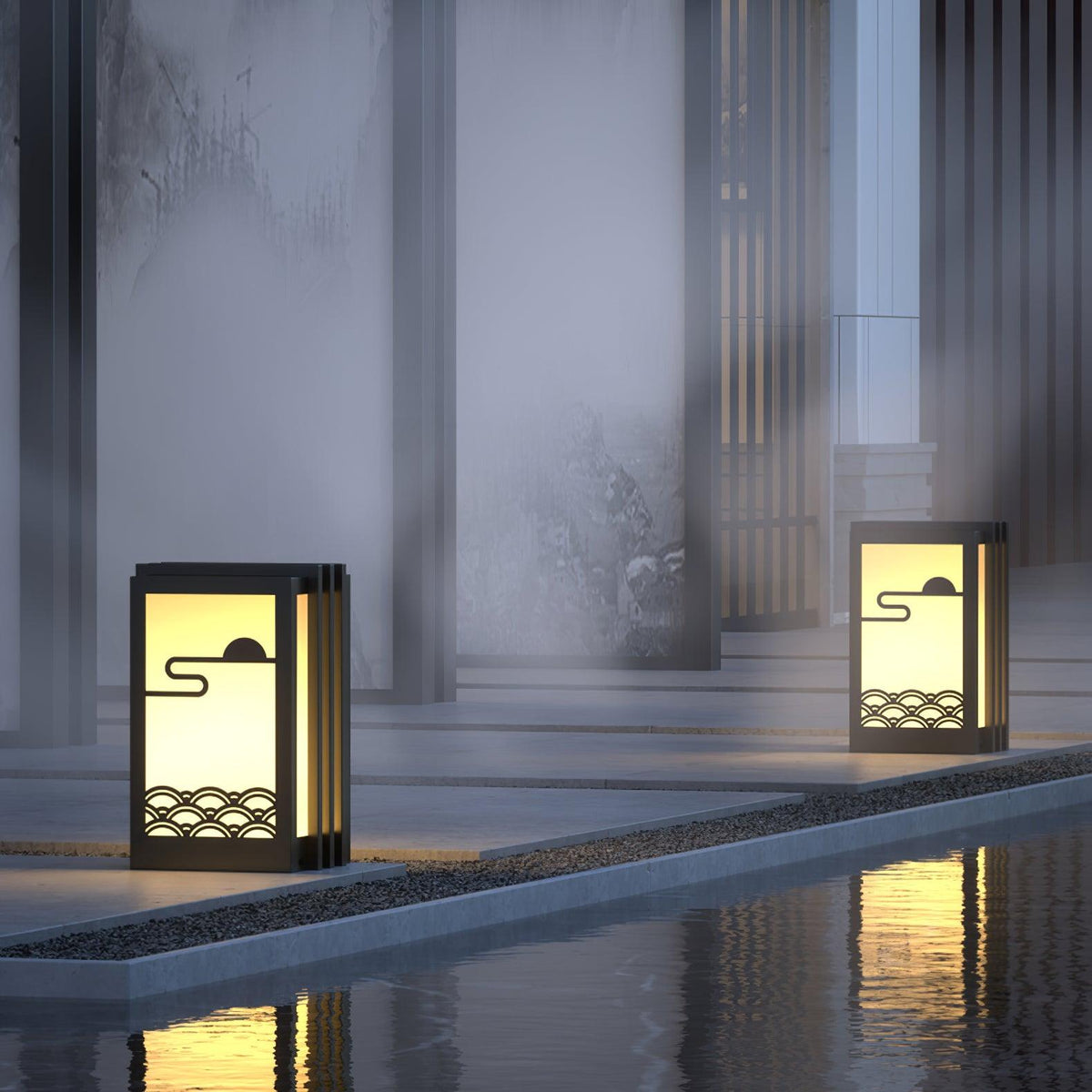 Tervaine Metal Sunrise Outdoor Garden Light