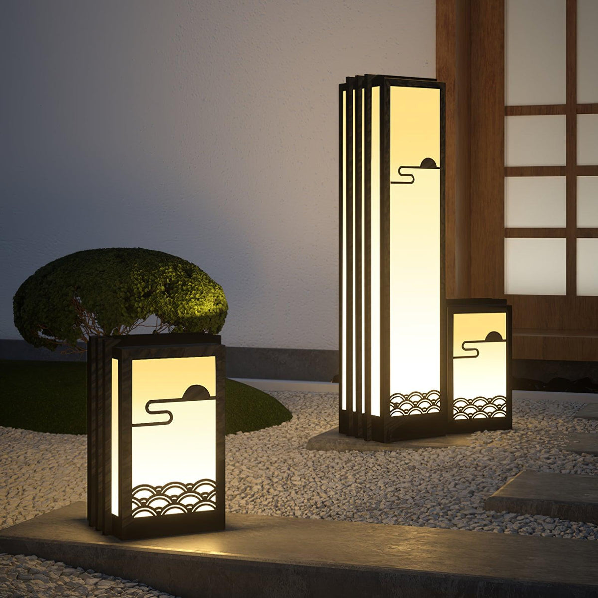 Tervaine Metal Sunrise Outdoor Garden Light