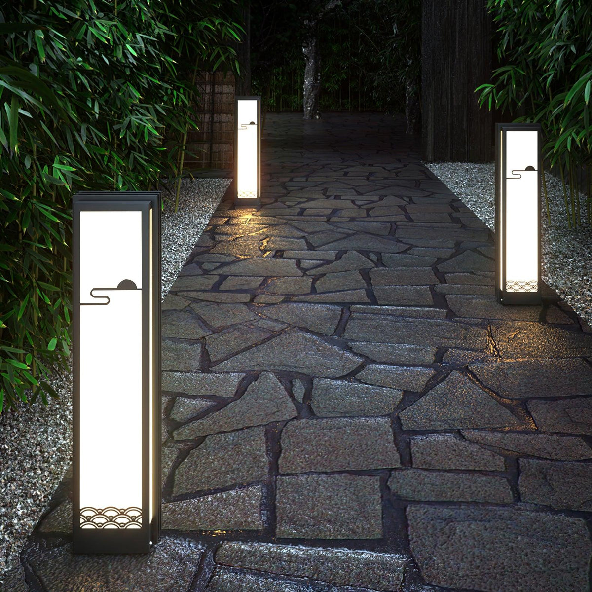 Tervaine Metal Sunrise Outdoor Garden Light