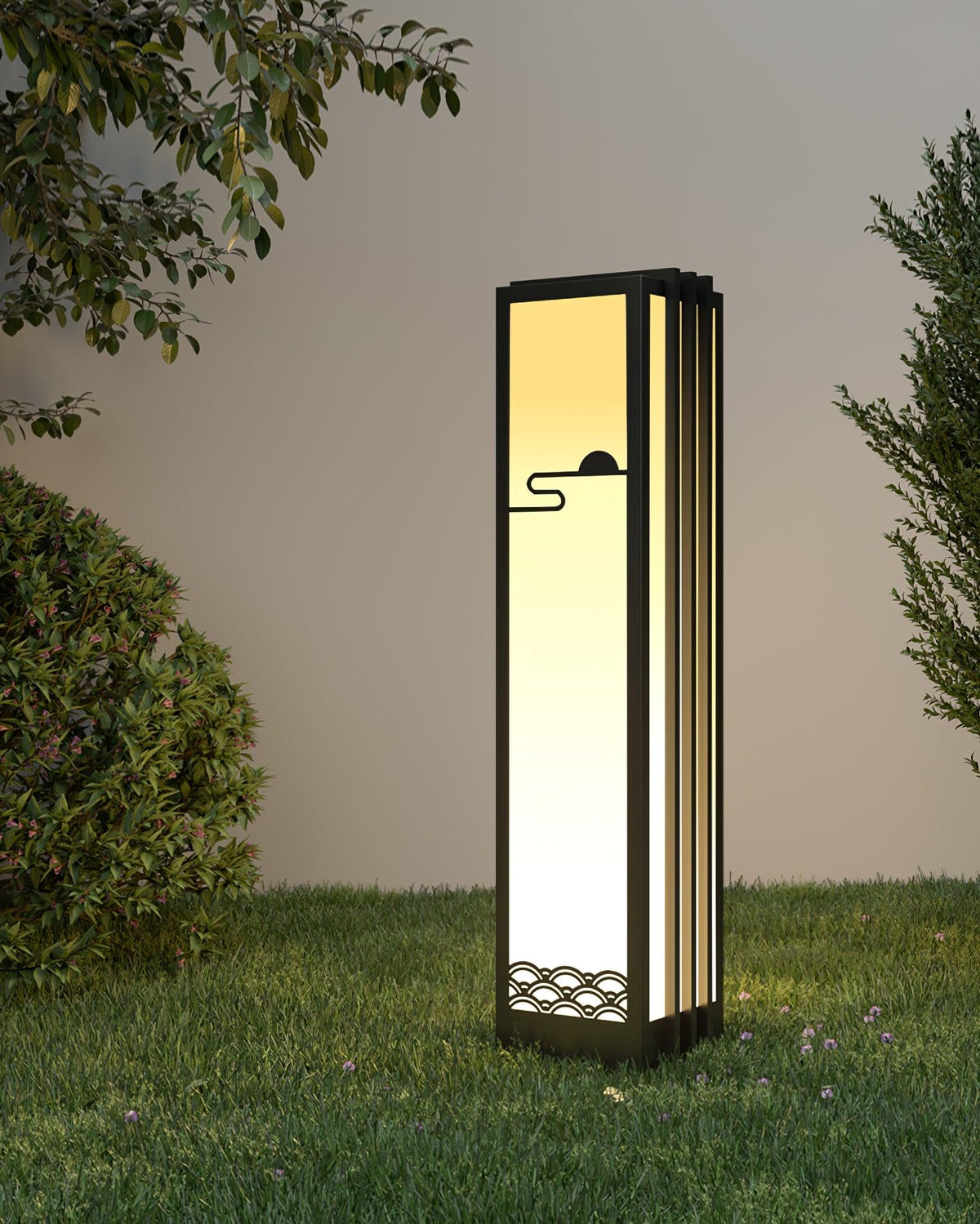 Tervaine Metal Sunrise Outdoor Garden Light