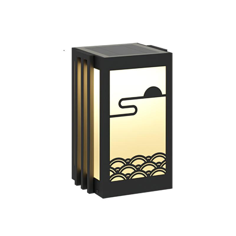 Tervaine Metal Sunrise Outdoor Garden Light#Size_12.6"#Power source_Model B: Solar-Powered Version#Kelvin range_Warm Light