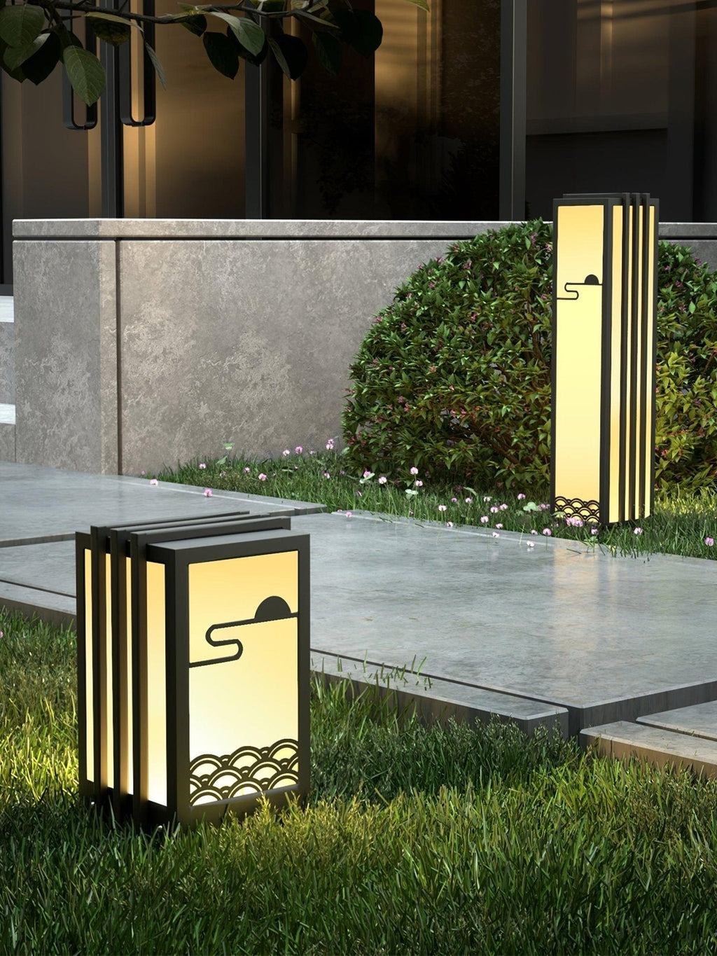 Tervaine Metal Sunrise Outdoor Garden Light