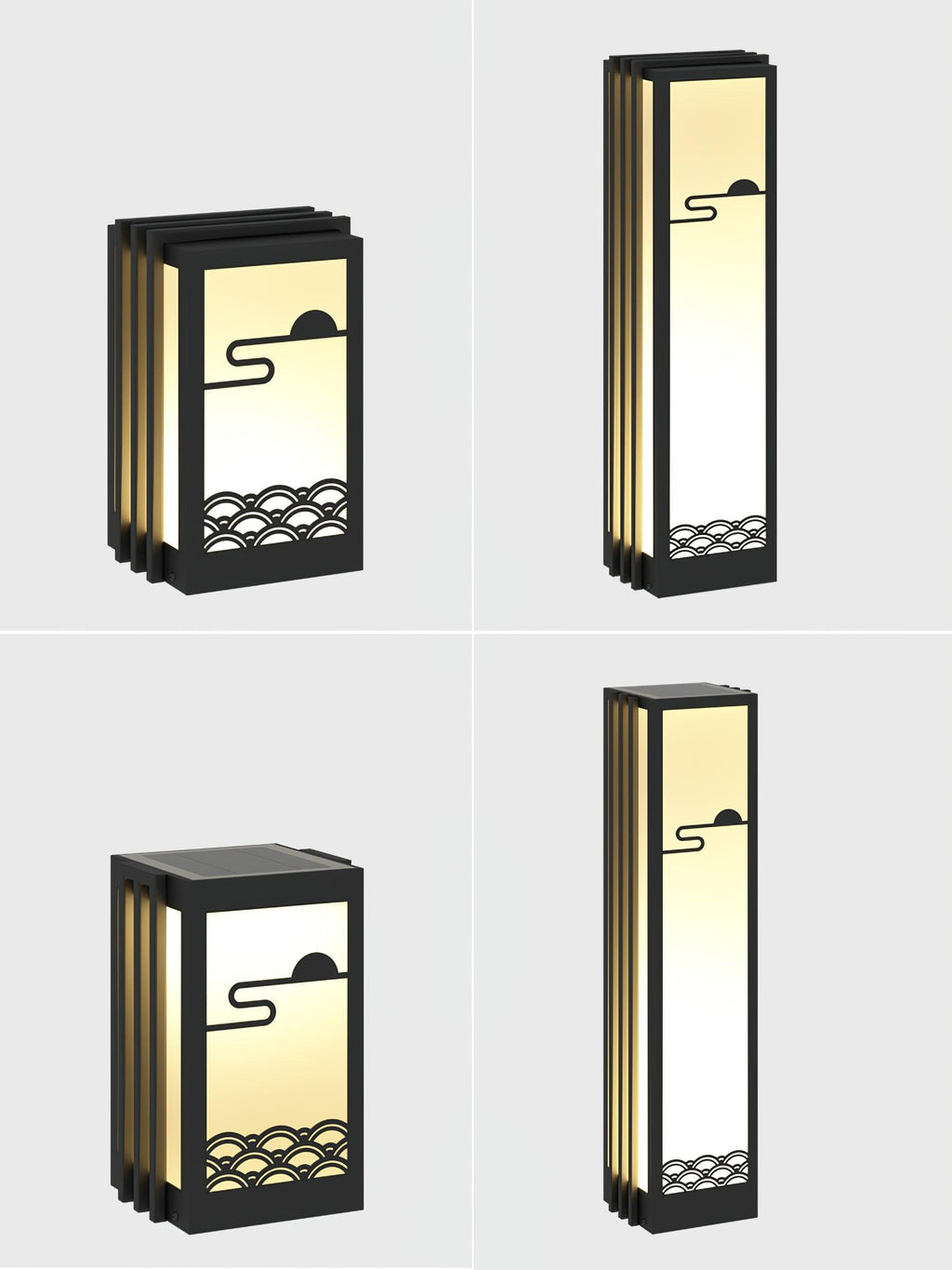 Tervaine Metal Sunrise Outdoor Garden Light