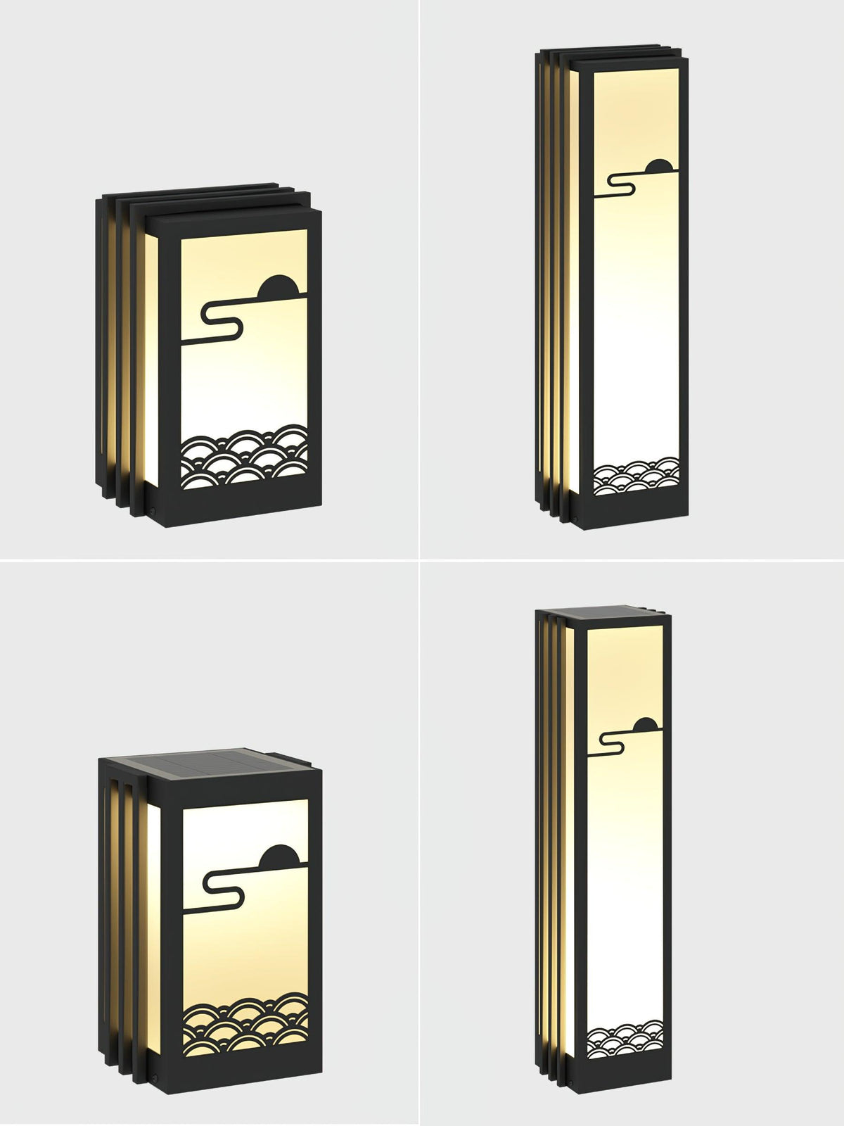 Tervaine Metal Sunrise Outdoor Garden Light