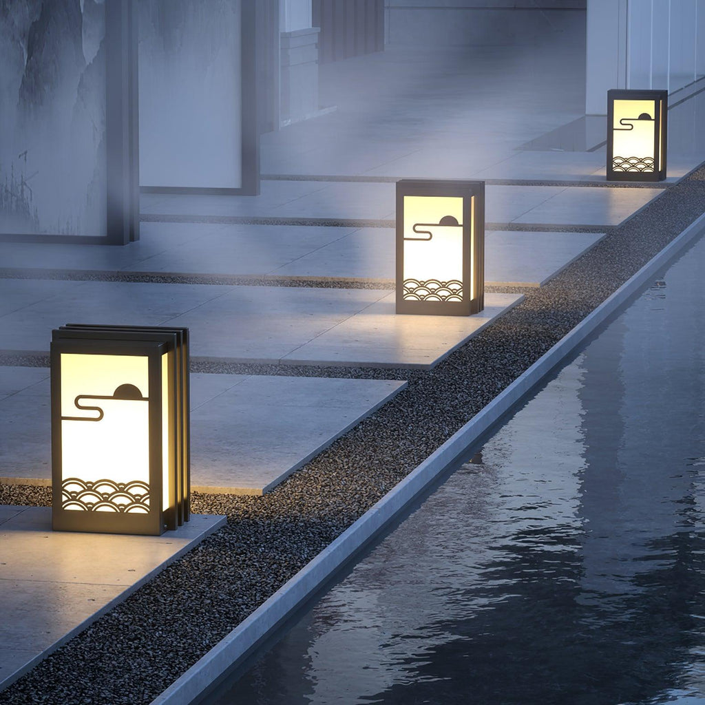 Tervaine Metal Sunrise Outdoor Garden Light