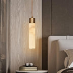 Peloria Alabaster Brass Pendant Light