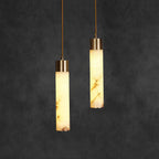 Peloria Alabaster Brass Pendant Light
