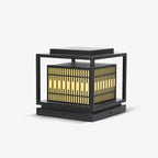 Rivelune Alabaster Metal Outdoor Post Lamp