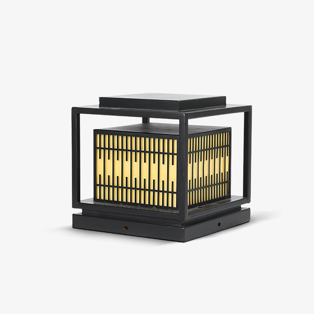 Rivelune Alabaster Metal Outdoor Post Lamp